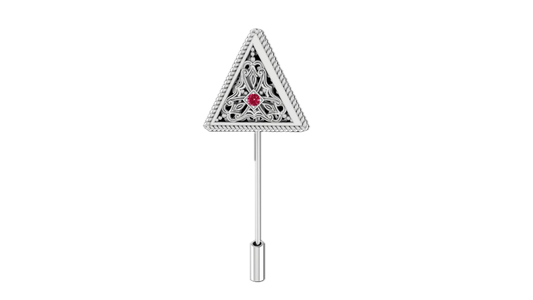 Delta Filigree Lapel Pin