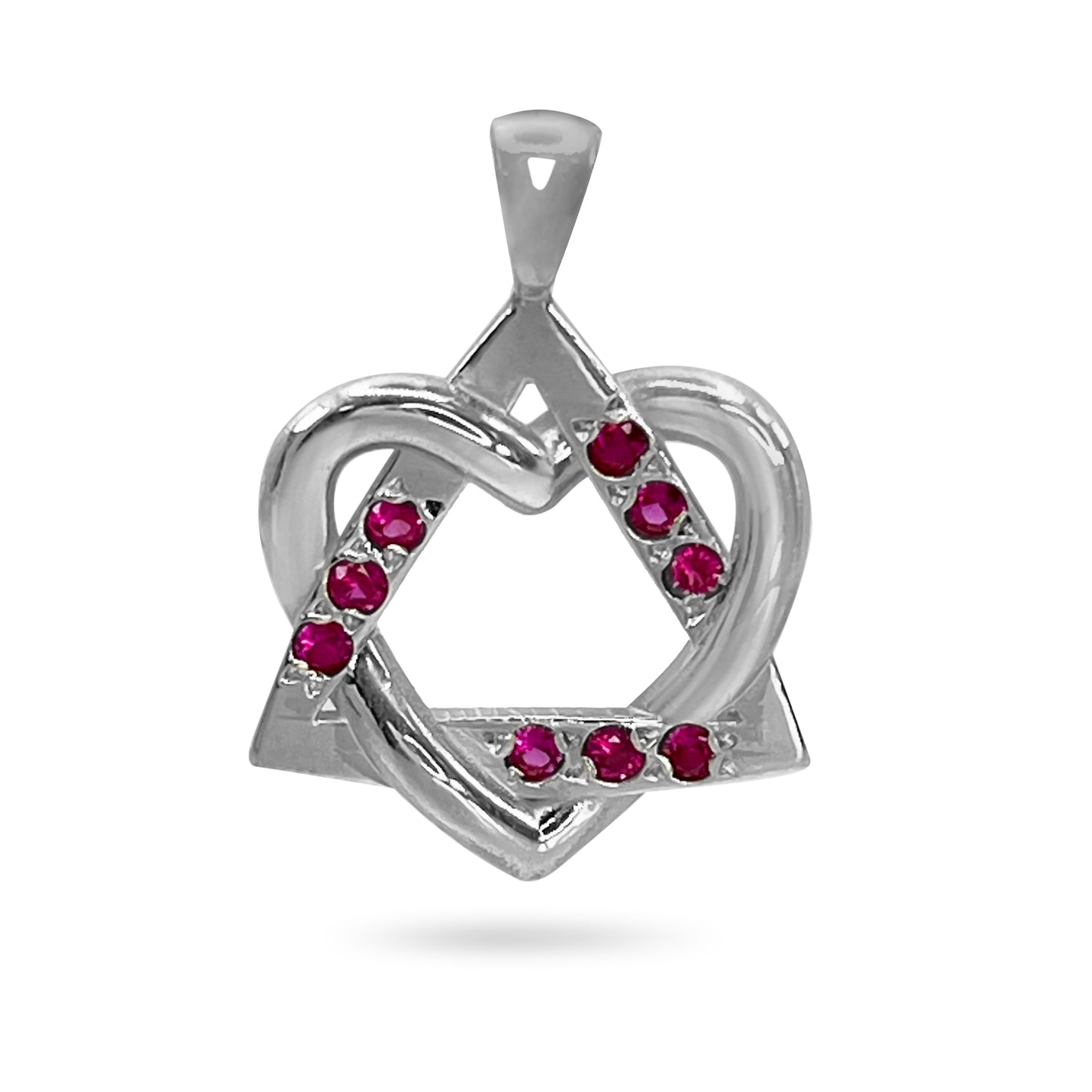 The Crimson Love Pendant with Rubies