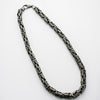 Heavy Oxidized Woven Chain Necklace