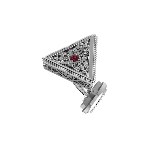 Crimson Collection – Ruby Cufflinks
