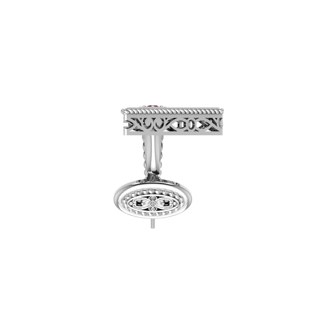 Crimson Collection – Ruby Cufflinks