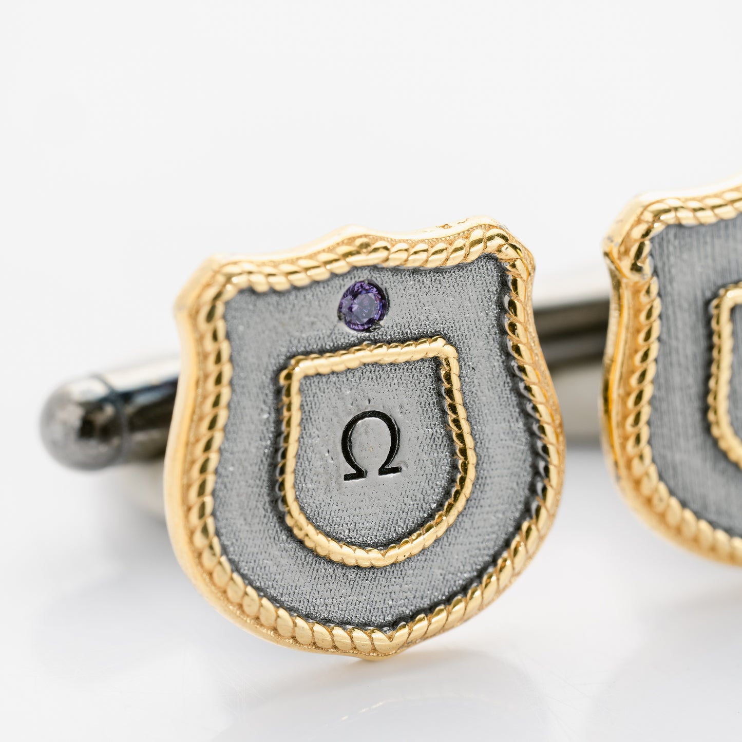 Next Generation Omega Cufflinks Gold Plated Frame