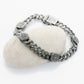Filigree Center Stone Round/Square Alternating Bracelet (SM)