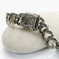 Filigree Center Stone Square Bracelets (Small)