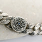 Filigree Center Stone Round/Square Alternating Bracelet (SM)